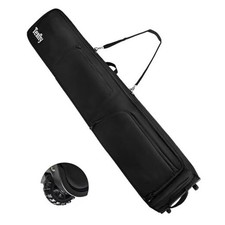 Ski Bag, Padded Snowboard Bag for Air Travel, 900D Water Resistant 175 Black