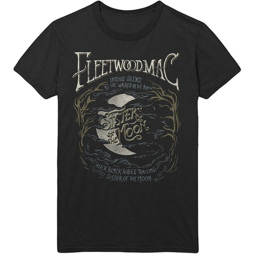 Rock Off T-Shirt Fleetwood Mac Sisters Of The Moon Vintage - Officiellement Licencié, Noir Déchiré