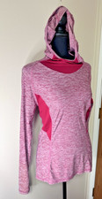 Champion Women  s Small Red Long Sleeve Crew Neck Pullover Duodry Athletic Shirt