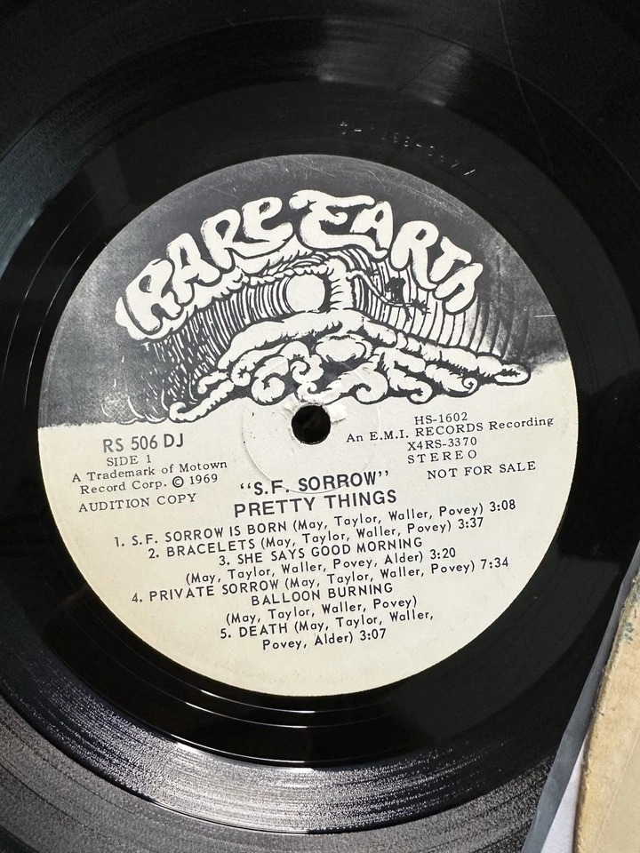 Pretty Things - S.F. Sorrow LP - Rare Audition Copy White Label Island - Image 2 of 4