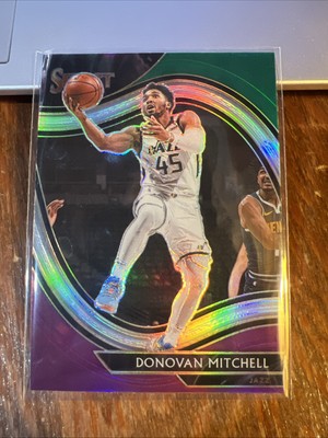 Donovan Mitchell 2020-21 Select Prizms Green White Purple #218 Jazz Cavs NM-MT