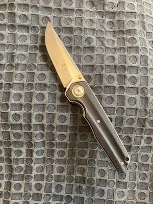 MAXACE Samurai 2.0 Folding Knife Black Handle Outdoor Camping