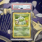 1999 Pokemon #44 Bulbasaur Shadowless Base Set PSA 6 Grade