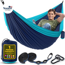 Durable Hammock 400 Lb Capacity, Nylon Camping Hammock Chair - Double or Single