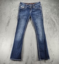 Rock Revival Darcy Boot Cut Stretch Dark Wash B11 Low Rise Women's Size 29