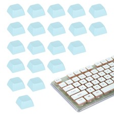 20Pcs XDA Profile Keycap Set PBT Mechanical Numeric Keypads, Light Blue