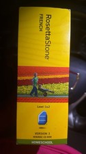Rosetta Stone French / Francais Levels 1  2 with Headset Microphone Open Box