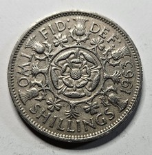 1963 Great Britain 2 Two Shillings/Florin - British Coin - Copper Nickel - World