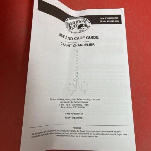 Hampton Bay Pavlen 3-Light 18 in. Rustic Bronze Hanging Candlestick Chandelier - Image 4 of 4