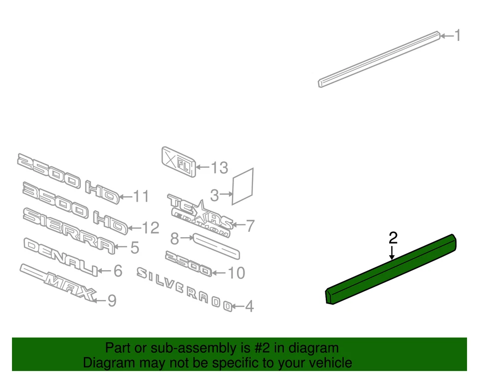 Moldura inferior puerta delantera lado conductor GM 20816961 original Foto 4 de 4