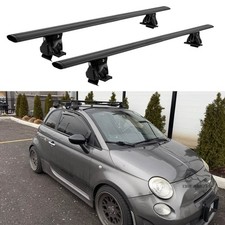 59 Roof Rack Rail Cross Bar Luggage Cargo Carrier Wlock For Fiat 500 Abarth 59 Roof Rack Rail Cross Bar Luggage Cargo Carrier Wlock For Fiat 500 Abarth