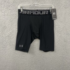 Under Armour Shorts Mens Large Black Compression Active Wear Gym Training Adult