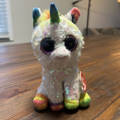 Ty Flippables 6'' DIAMOND Unicorn Beanie Boos Color Changing Sequin Plush New 