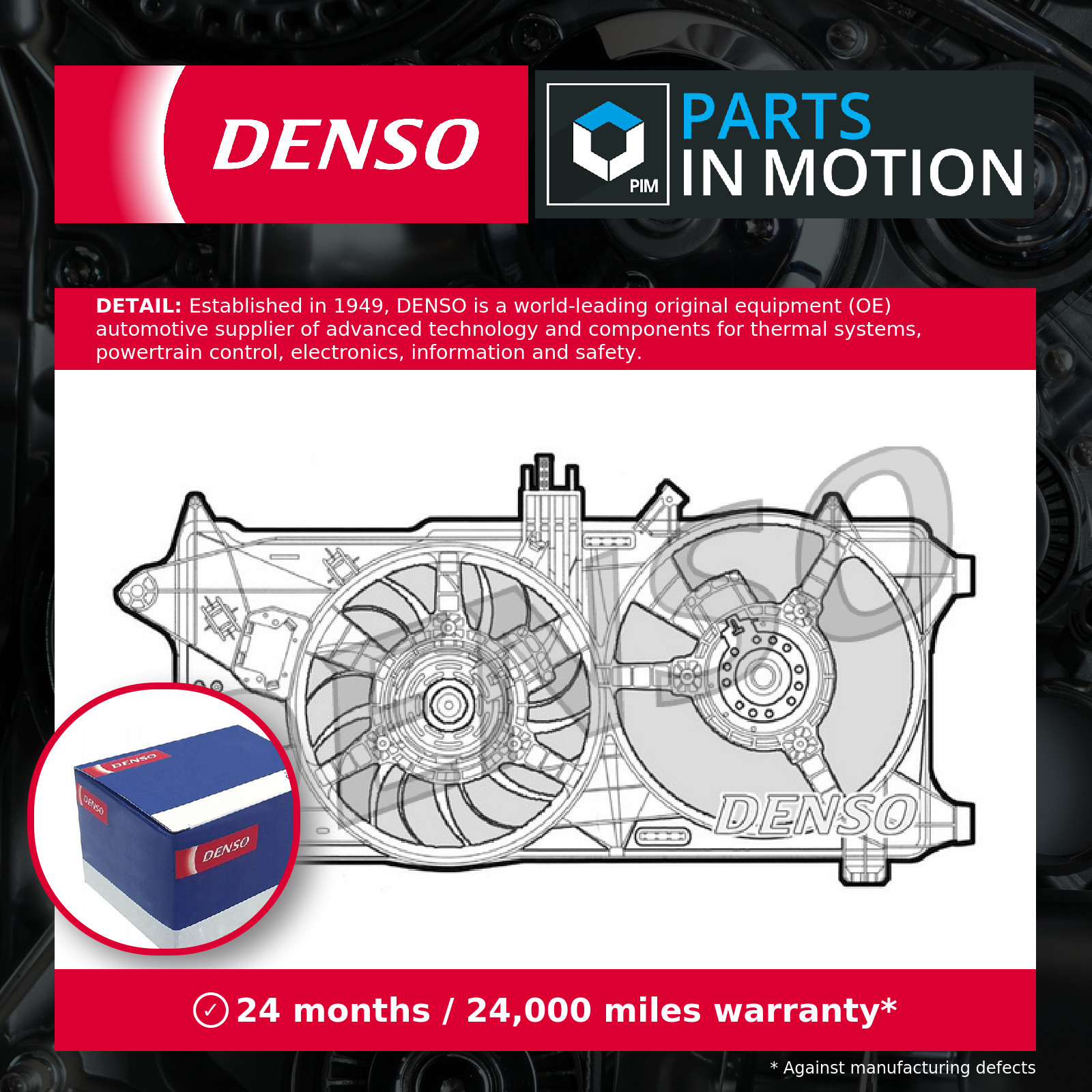 DENSO Radiator Fan - DER09026 - Engine Cooling - Genuine OE Replacement Part - Image 4