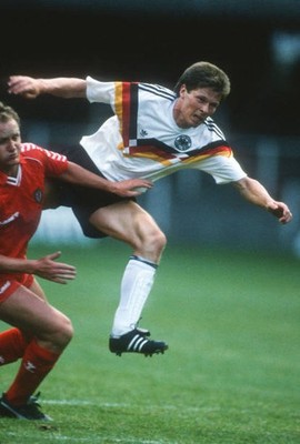 1989 Cardiff FIFA qualifying match Wales v West Germany Stefan Reu- Old Photo 1