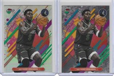 2025-26 Topps Finest Anthony Edwards Rare Refractor and Base #263