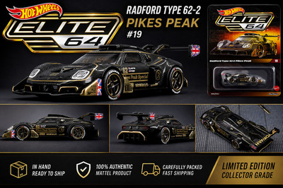 Hot Wheels Elite 64 Radford Type 62-2 Pikes Peak #19  In Hand Ready To Ship