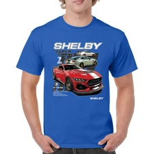 Ford Shelby Super Snake GT500 T-shirt Mustang Cobra Racing V8 Men's Tee