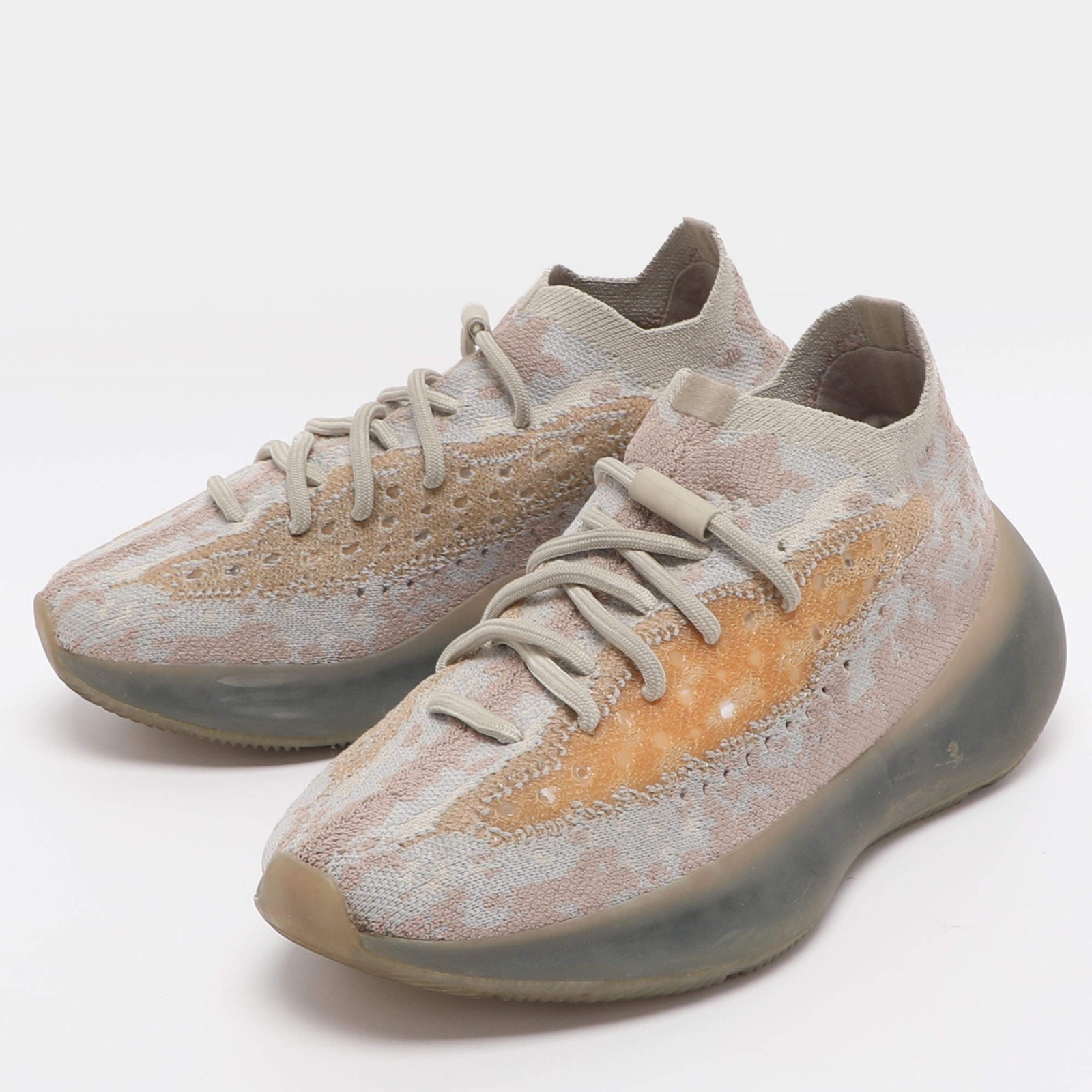 Yeezy x Adidas Boost 380 Pepper Size 38 Grey Knit Fabric Low Top Sneakers thumbnail 2