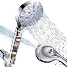 High Pressure 9-mode Filtered Handheld Shower Head with ON/OFF Pause Switch