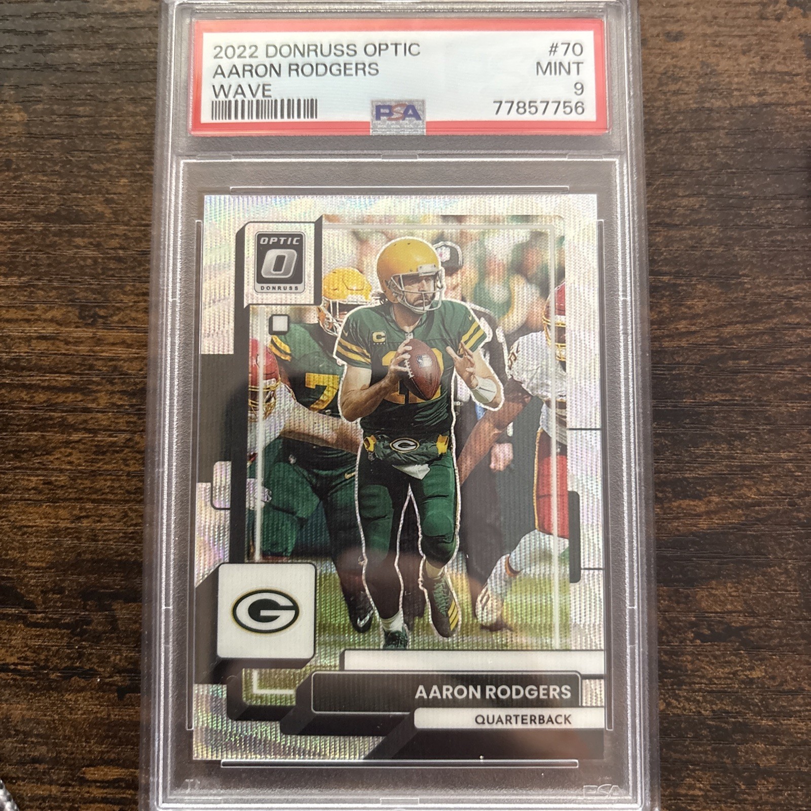 2022 Panini Donruss Optic - Aaron Rodgers #70 Wave Prizm /300