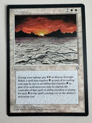 Drought - MTG - ICE AGE - ENGLISH -  1995 M/NM Uncommon