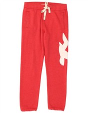 Hollister Mens Graphic Tracksuit Trousers Medium  Red Cotton CK08