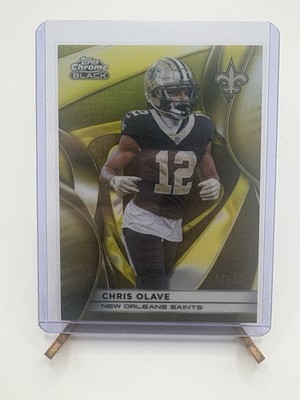 2025 Topps Chrome Black Chris Olave GOLD /50 JERSEY MATCH 🔥🔥