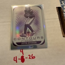 panini 2025 phoenix contours insert Justin Jefferson Vikings football card #21