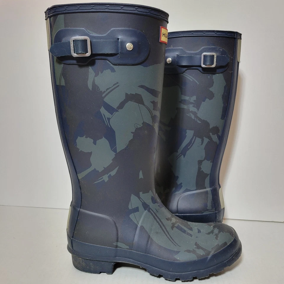 Hunter x Disney Mary Poppins Moonlight Camo Rain Boots Original Kids US 6 EUR 37 - Image 2 of 4