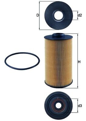 Fits FILTRY KNECHT / MAHLE OX 152/1D BMW OIL FILTER  ⭐UK Stock⭐