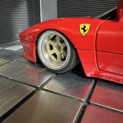AUTOart 1/18 Ferrari 288GTO Diecast Custom Deep Rim Wheels Model