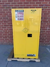 JustRite 90 Gallon Flammable Liquid Storage Cabinet w/ Soft Close Doors Key