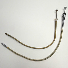 2 Vintage Metal Wired Mechanical Shutter Release Cables Silver Universal Fit