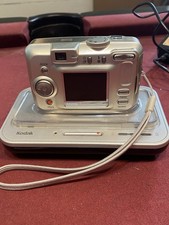 Kodak EasyShare CX7530 5.0MP Digital Camera Silver Tested & Works + Docking