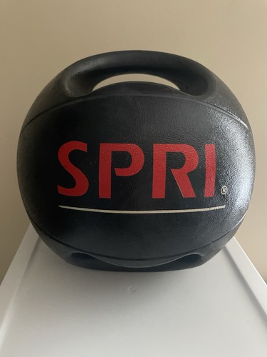 Spri 6 Pound Medicine Exercise Weighted Ball Dual Double Handles