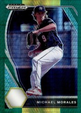 2021 Panini Prizm Draft Picks #PDP83 Michael Morales Hyper Green & Yellow Prizm