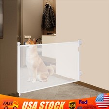 140 86cm Extra Tall Pet Dog Alloy Retractable Gate Indoor Baby Retractable Gate