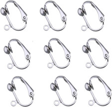 20Pack Clip on Earring Converters Earring Backs Parts Components Findings