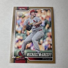 2026 Topps Series 1 Gold #161 Michael McGreevy Cardinals (Serial # 89 /2026)