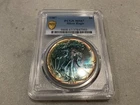 1987 Silver Eagle $1 PCGS MS67 DBL Sided Toning Bullion Plus Eye Candy Series 1