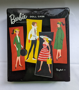 Vintage 1961 Barbie Doll Case - Black
