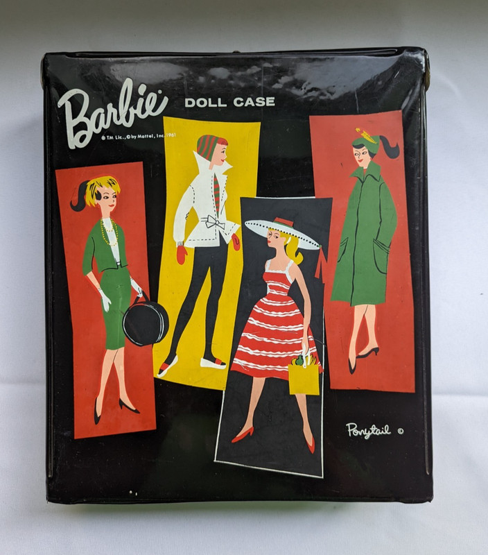 Vintage 1961 Barbie Doll Case - Black