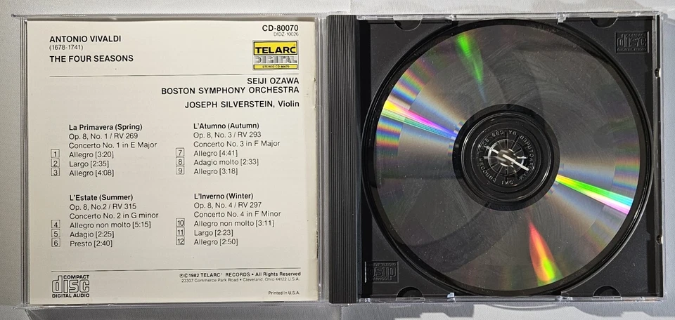 Seiji Ozawa - Vivaldi: The Four Seasons [1983 Reissue] [Used CD] Foto 3 de 4