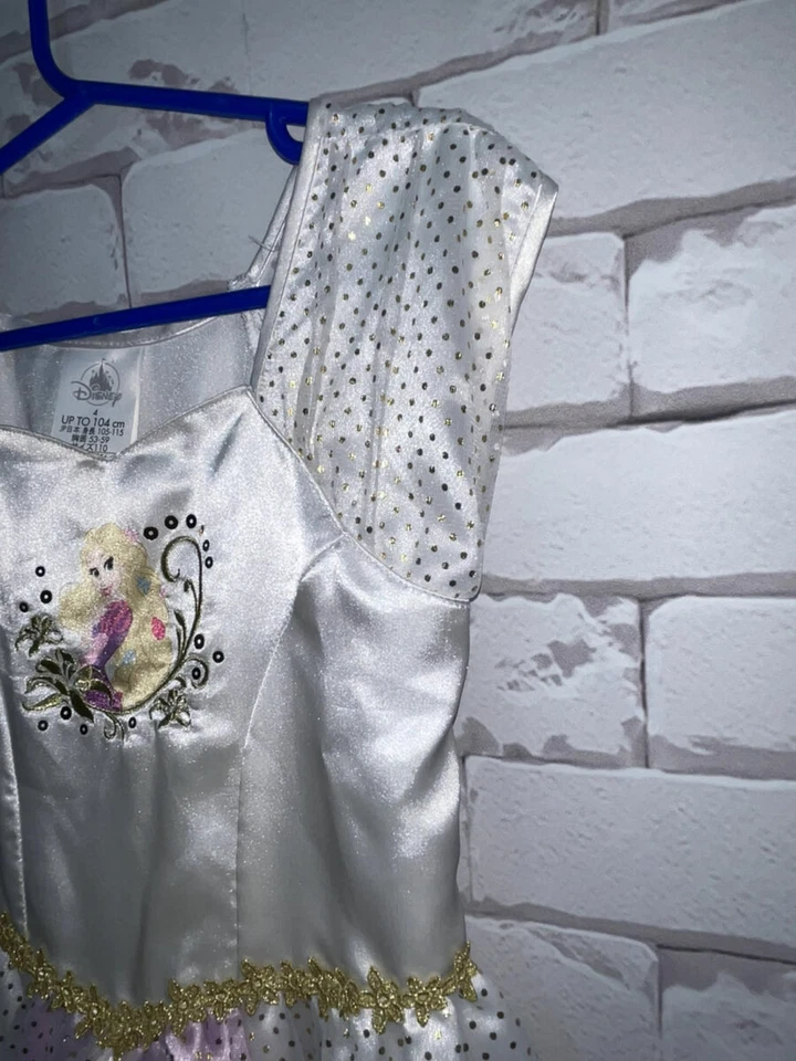 Niñas Disney Vestido Rapunzel Enredado Disfraz Holloween Talla 4 Foto 4 de 4