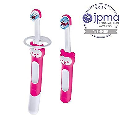 Learn to Brush Set, Baby Toothbrush Set, Girl, 5+ Months, 2-Count