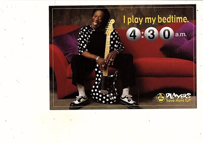 Advertising Postcard - Black Americana Blues Music Buddy Guy Illinois Lottery