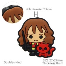 1 pc. Silicone Focal Bead, Beadable accessories Wizard Magic Hedwig 1249152