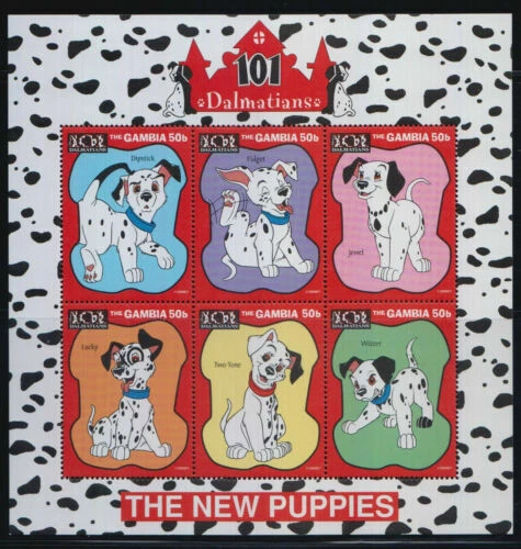 Disney Gambian Stamp Blocks (1965-Now)