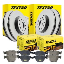 TEXTAR Bremsensatz (Passend für Nissan) PATHFINDER III (R51) VA Ø 296 HA Ø308mm